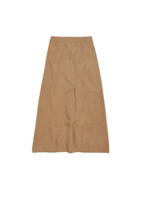 Jovi midi skirt in wool - Beige