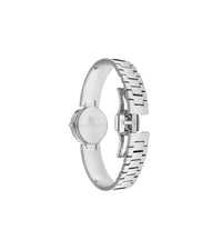Montre Round en émail et plaqué au rhodium - Rose & orange & bleu