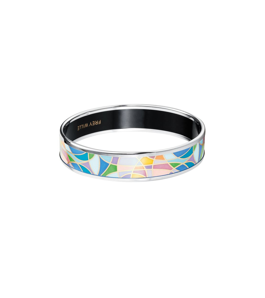 Bracelet Miss en émail et plaqué au rhodium - Bleu & jaune & violet