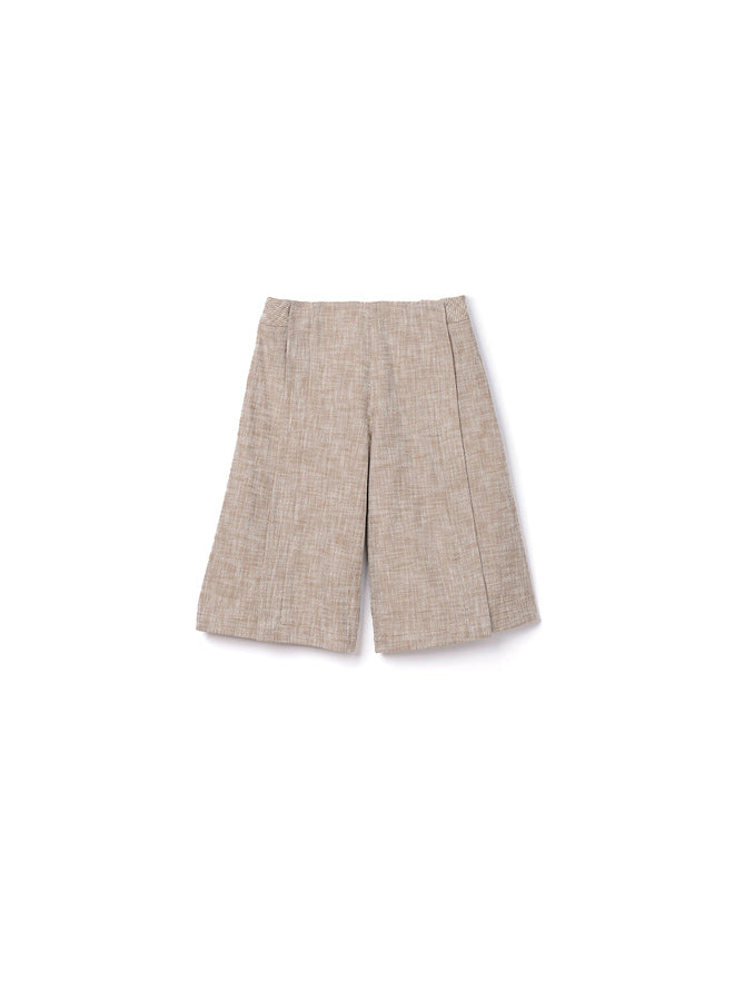 Bermuda Joyce à zip - Beige
