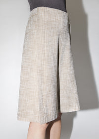 Bermuda Joyce à zip - Beige
