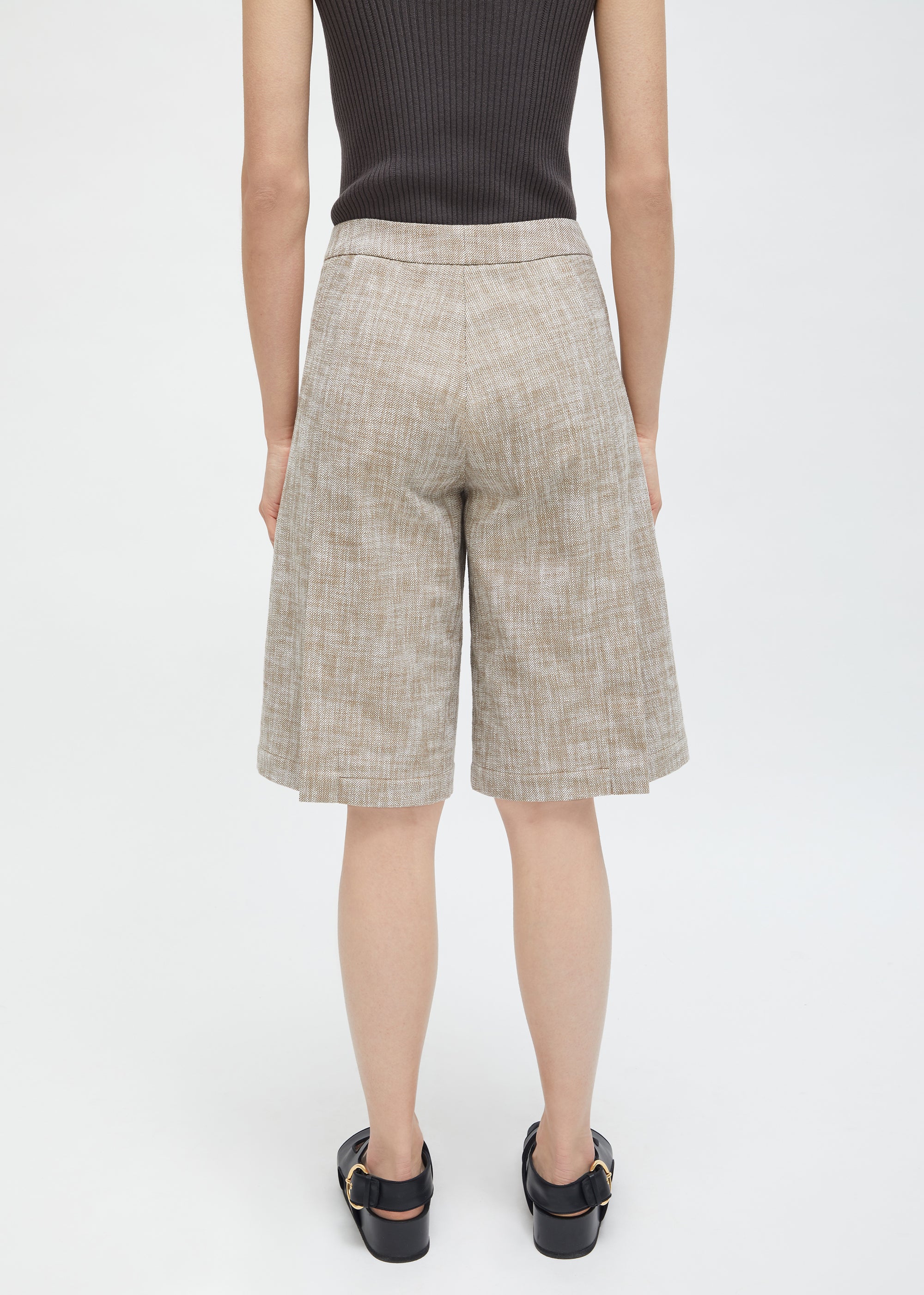 Bermuda Joyce à zip - Beige