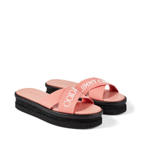 Joy flat 25 logo canvas sandals - Sunset Peach