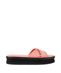 Joy flat 25 logo canvas sandals - Sunset Peach