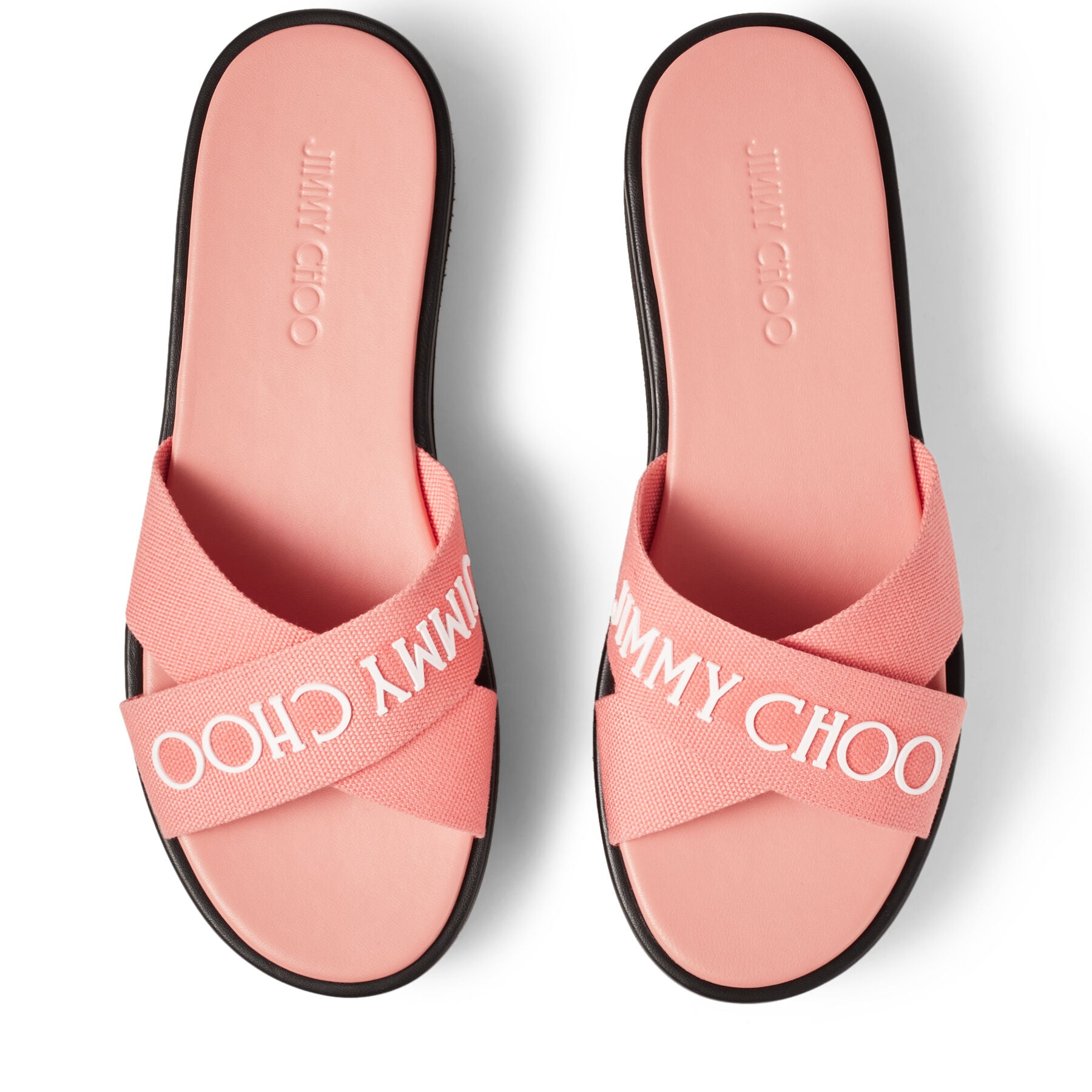 Joy flat 25 logo canvas sandals - Sunset Peach