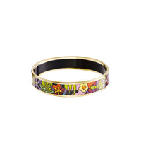 Miss enamel and gold bracelet - Green & pink & purple