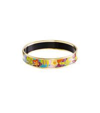 Bracelet Miss en émail et décoré à l'or - Jaune & vert & orange