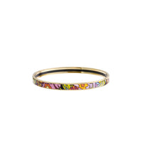 Ultra enamel and gold bracelet - Green & pink & purple