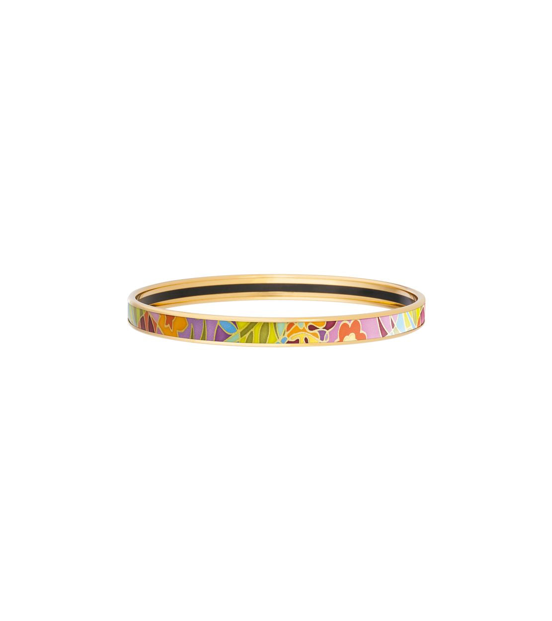 Bracelet Ultra en émail et décoré à l'or - Jaune & vert & orange
