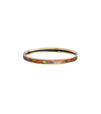 Ultra enamel and gold bracelet - Brown & green & red