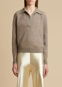 Jo sweater in cashmere - Barley