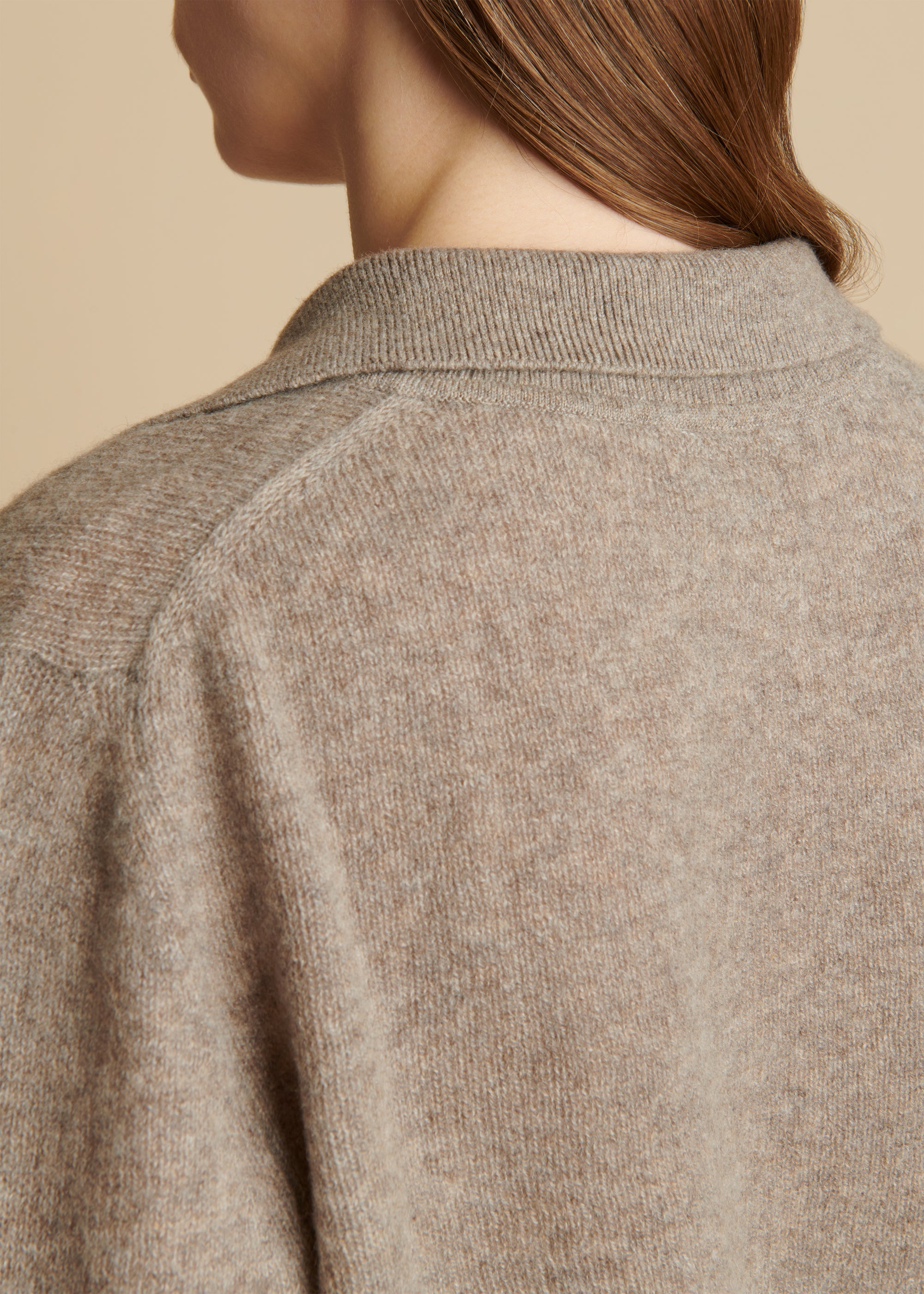 Jo sweater in cashmere - Barley