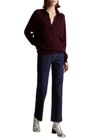 Jo sweater in cashmere - Merlot