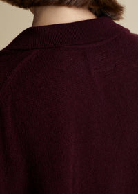 Jo sweater in cashmere - Merlot