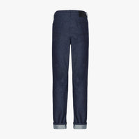 Jean coupe droite à surpiqûres - Bleu