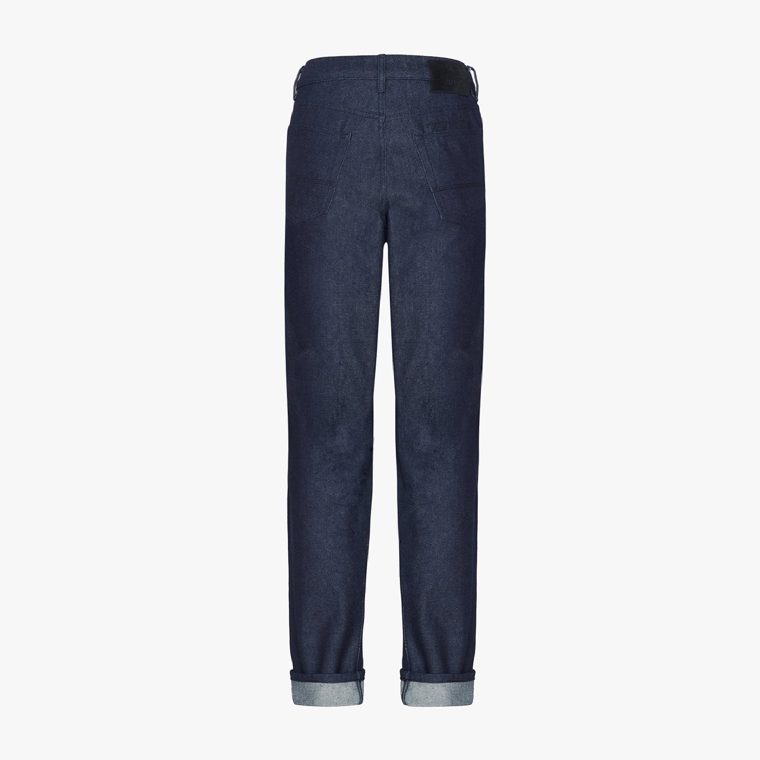 Jean coupe droite à surpiqûres - Bleu