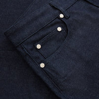 Jean coupe droite à surpiqûres - Bleu