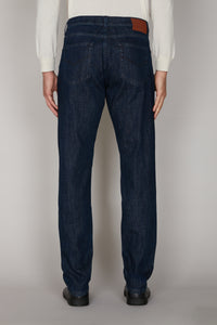 Pantalon coupe regular en denim - Blue Navy