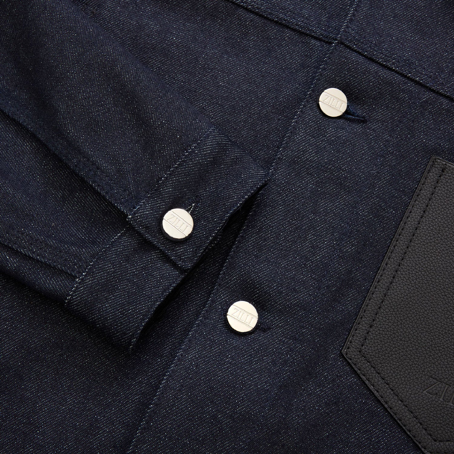 Blouson à col en velours côtelé - Bleu