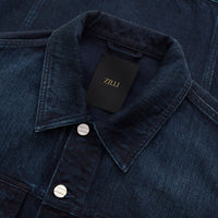 Veste en jean délavé - Bleu