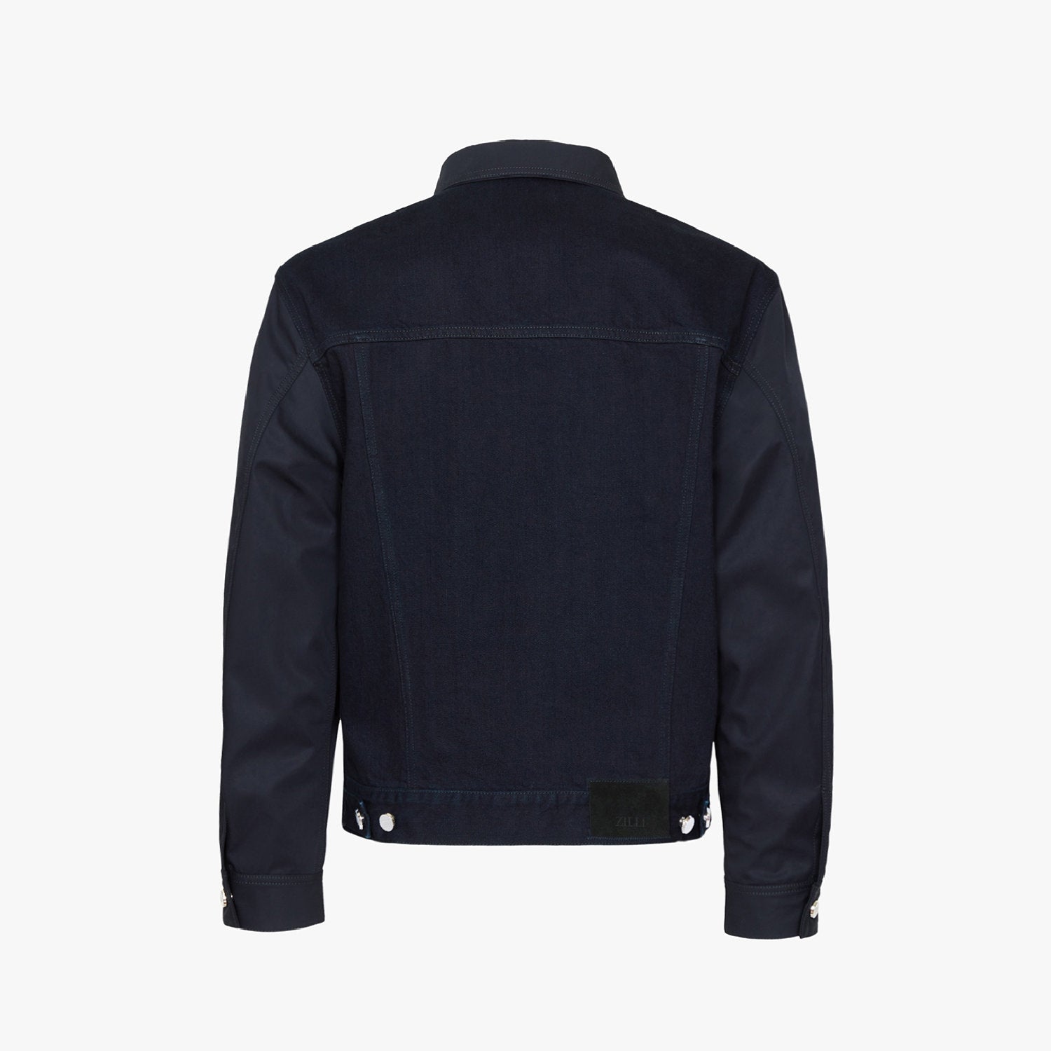 Veste à poches boutonnée en denim - Bleu