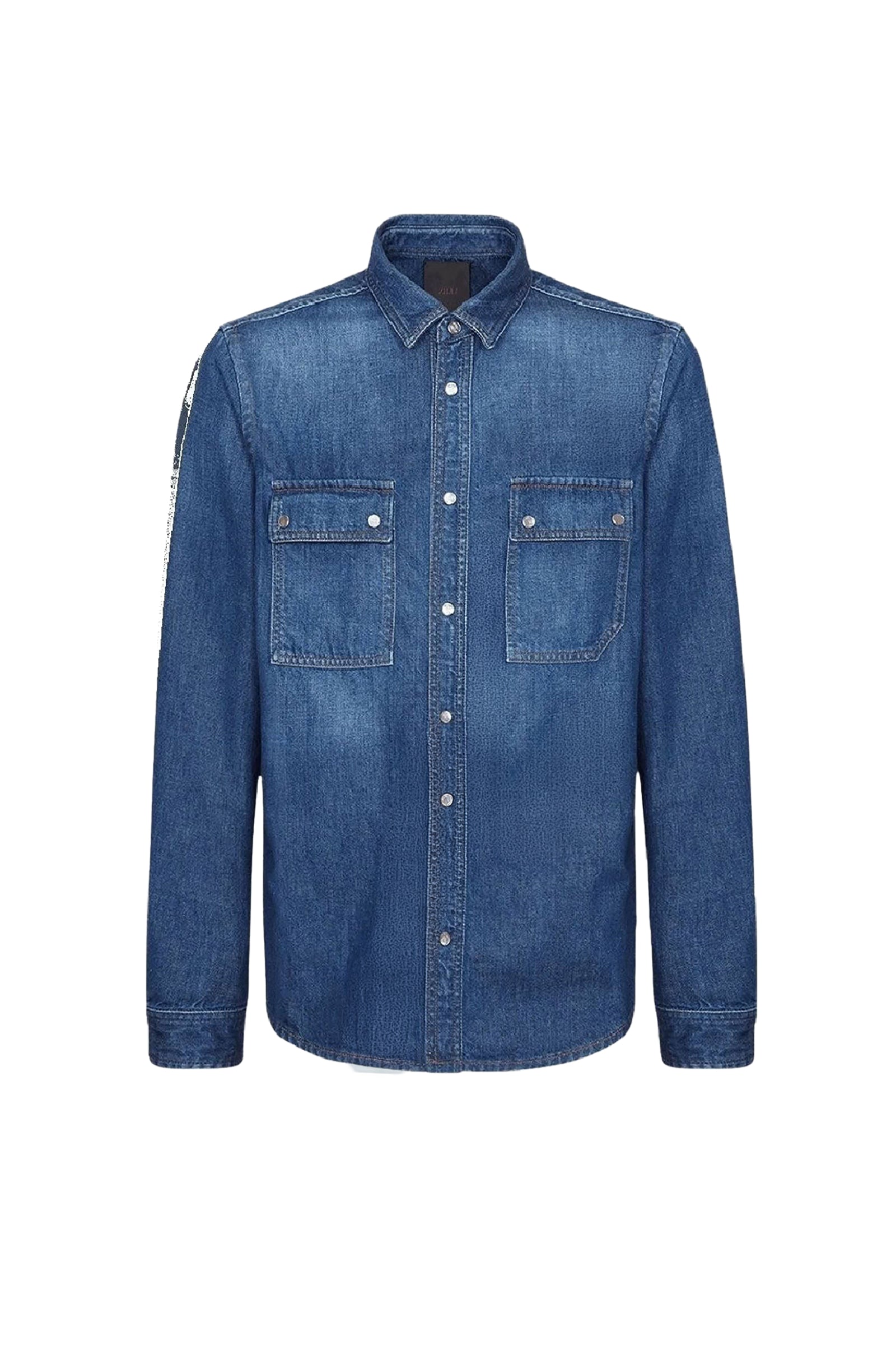 Chemise délavé en jean - Bleu