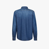 Chemise délavé en jean - Bleu