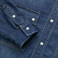 Chemise délavé en jean - Bleu