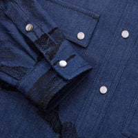 Chemise à motif imprimé - Bleu & Noir