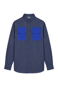 Chemise à poches contrastées - Blue Navy