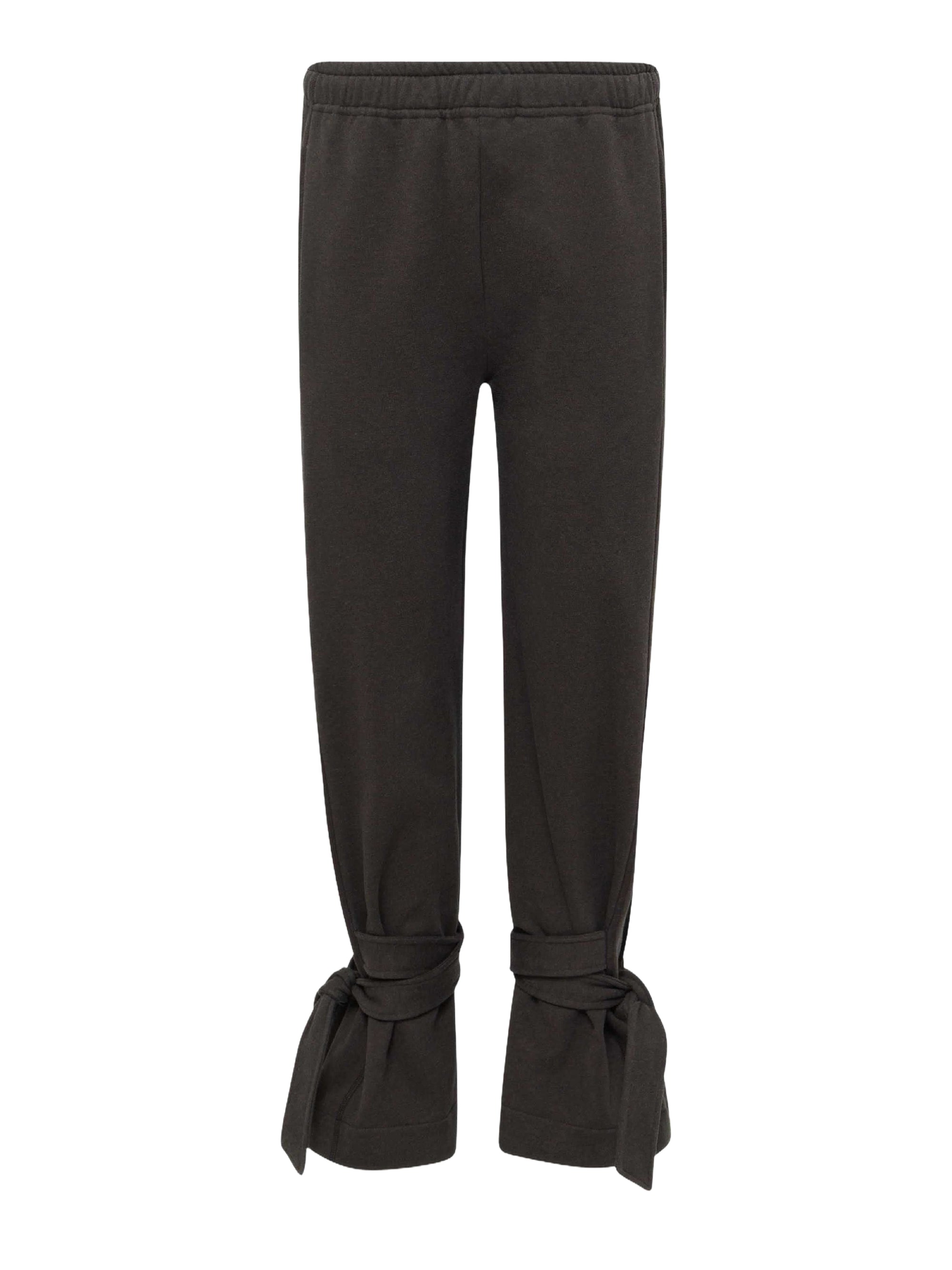 Pantalon De Jogging À Noeud - Dark Brown Melange