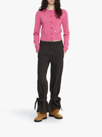 Pantalon De Jogging À Noeud - Dark Brown Melange