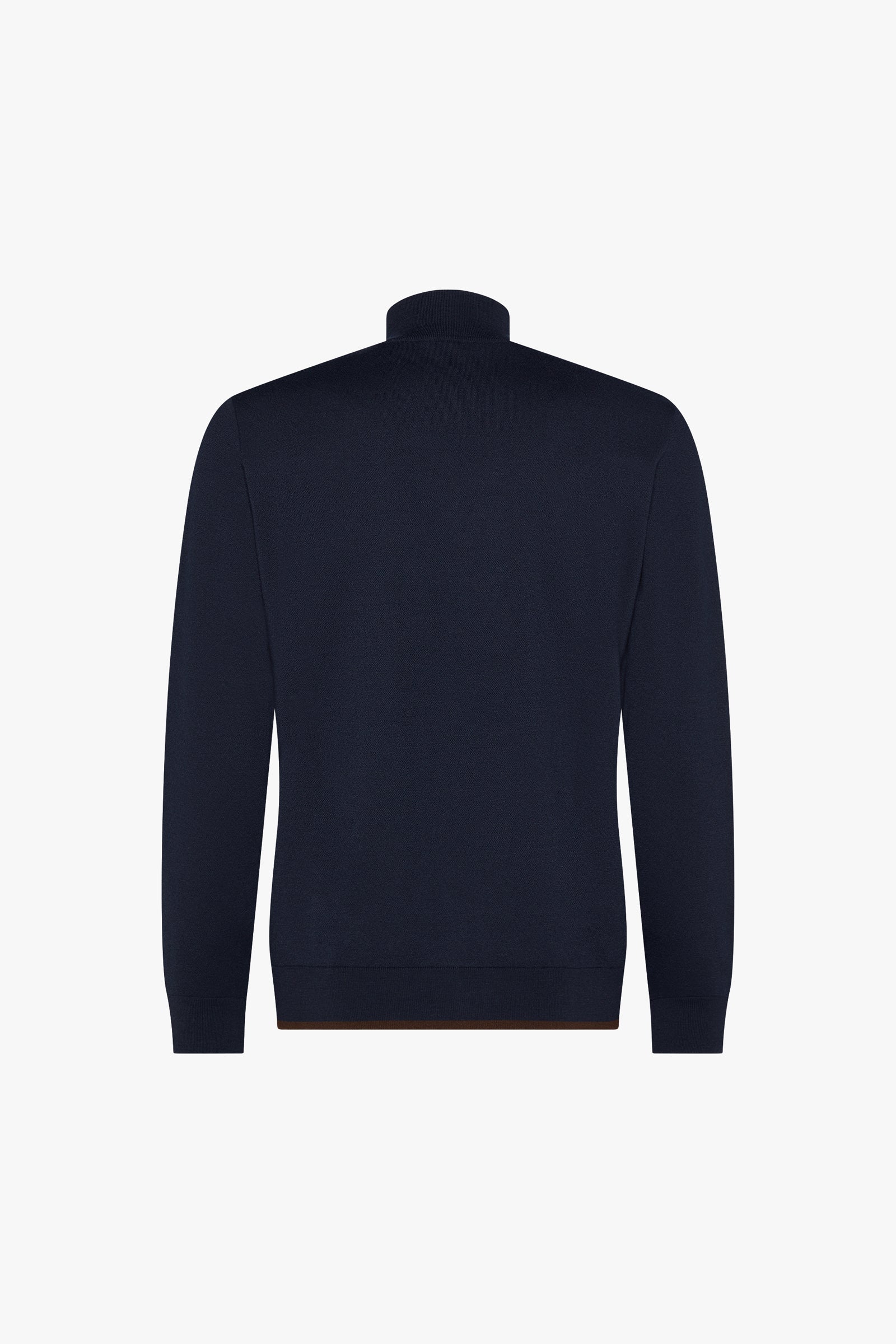 Veste à motif dégradé en laine - Bleu & Marron