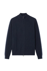 Cardigan zippé en cachemire - Dark Navy
