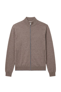 Cardigan à col montant et fermeture éclair en cachemire - Alpaca