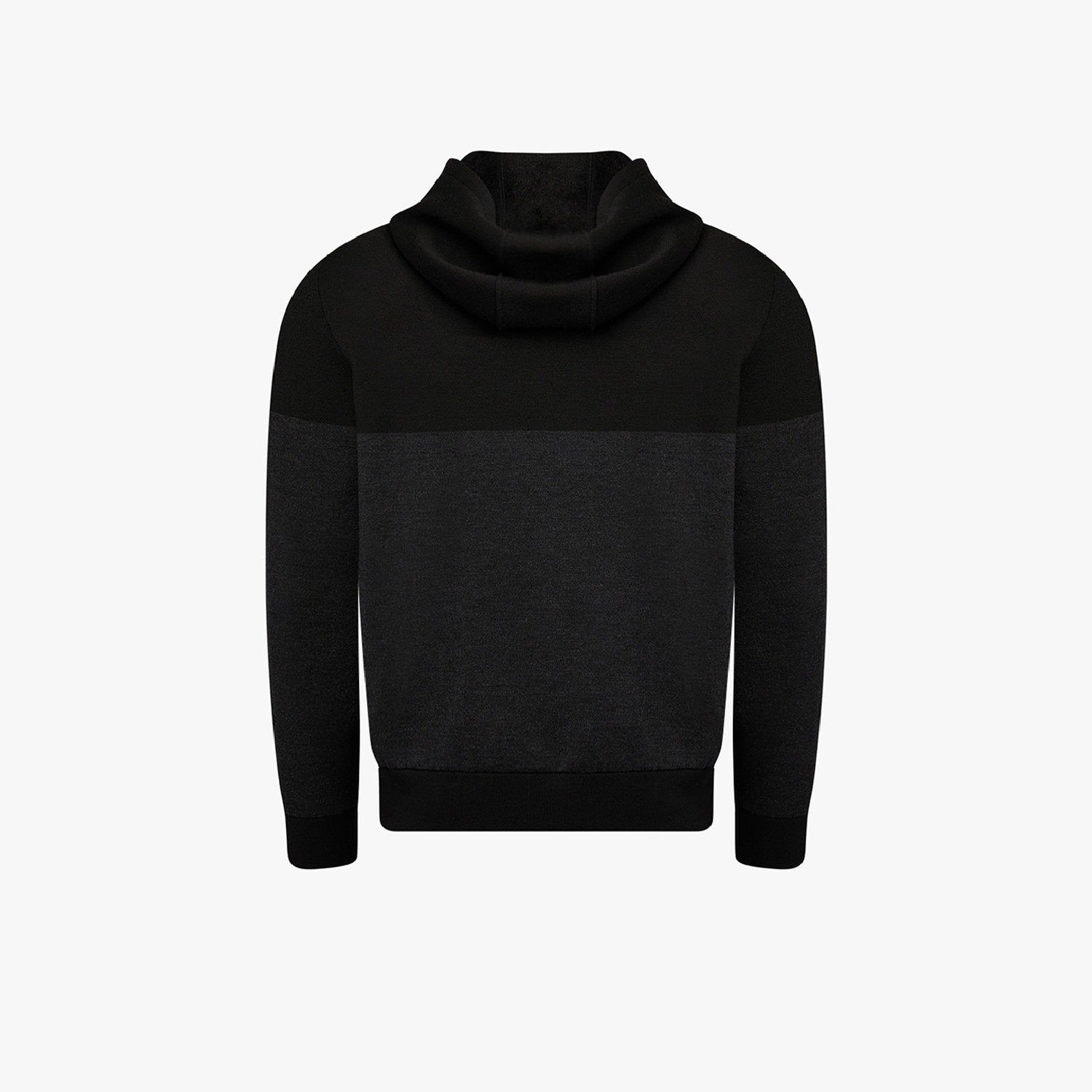 Sweat à capuche en cuir exotique - Noir & Gris