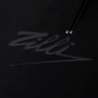 Sweat à capuche avec logo en laine - Noir