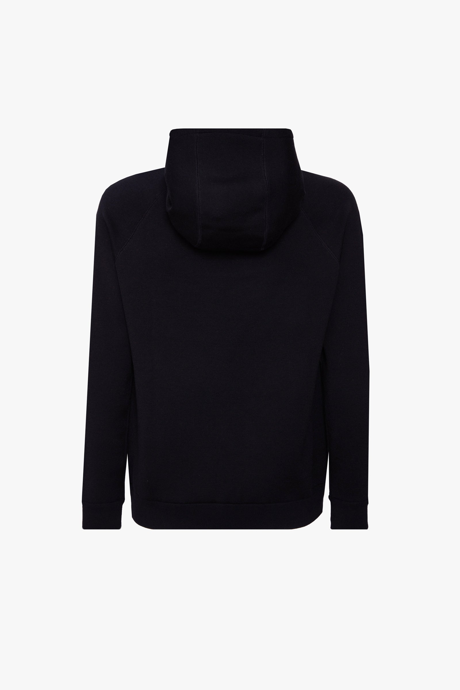 Sweat à capuche logo en laine - Noir