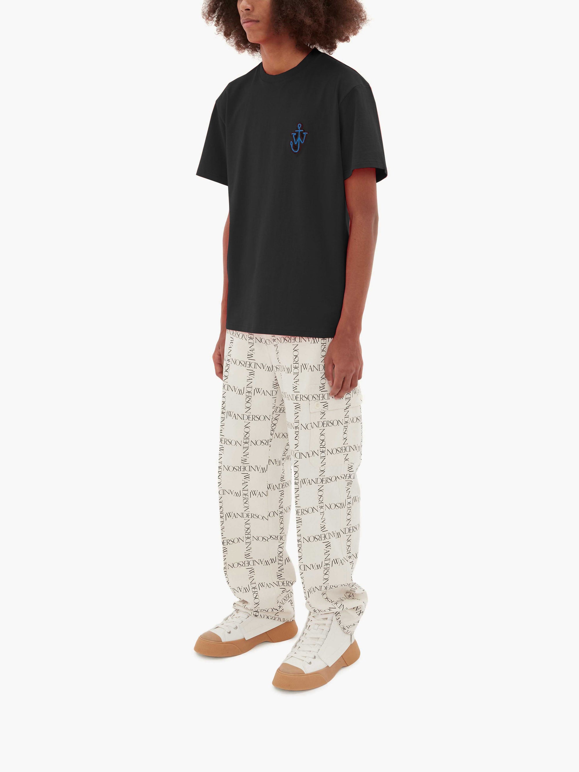 T-Shirt Avec Patch Ancres - Black