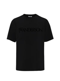 T-shirt à manches courtes et logo brodé - Black