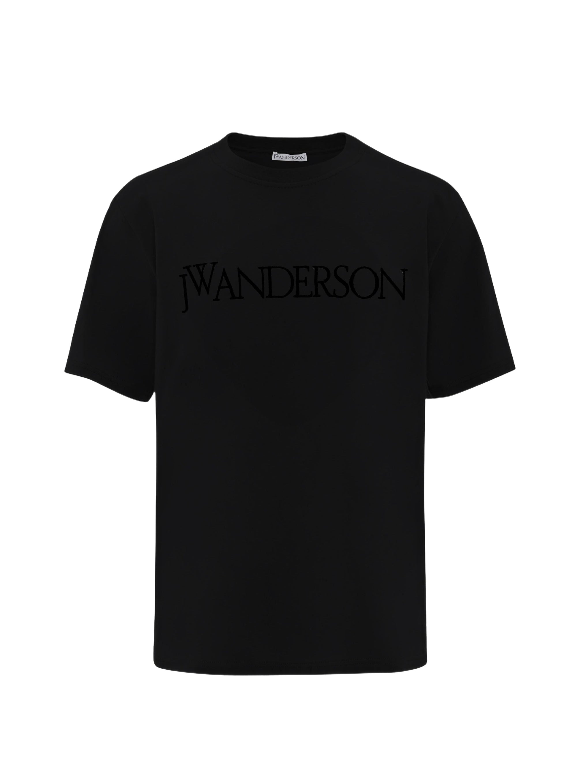 T-shirt à manches courtes et logo brodé - Black