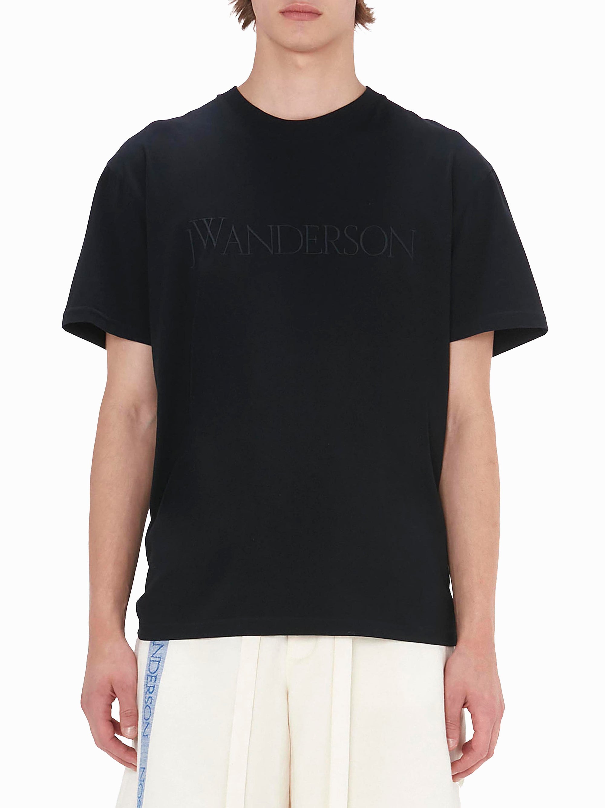 T-Shirt Avec Logo Brodé - Black