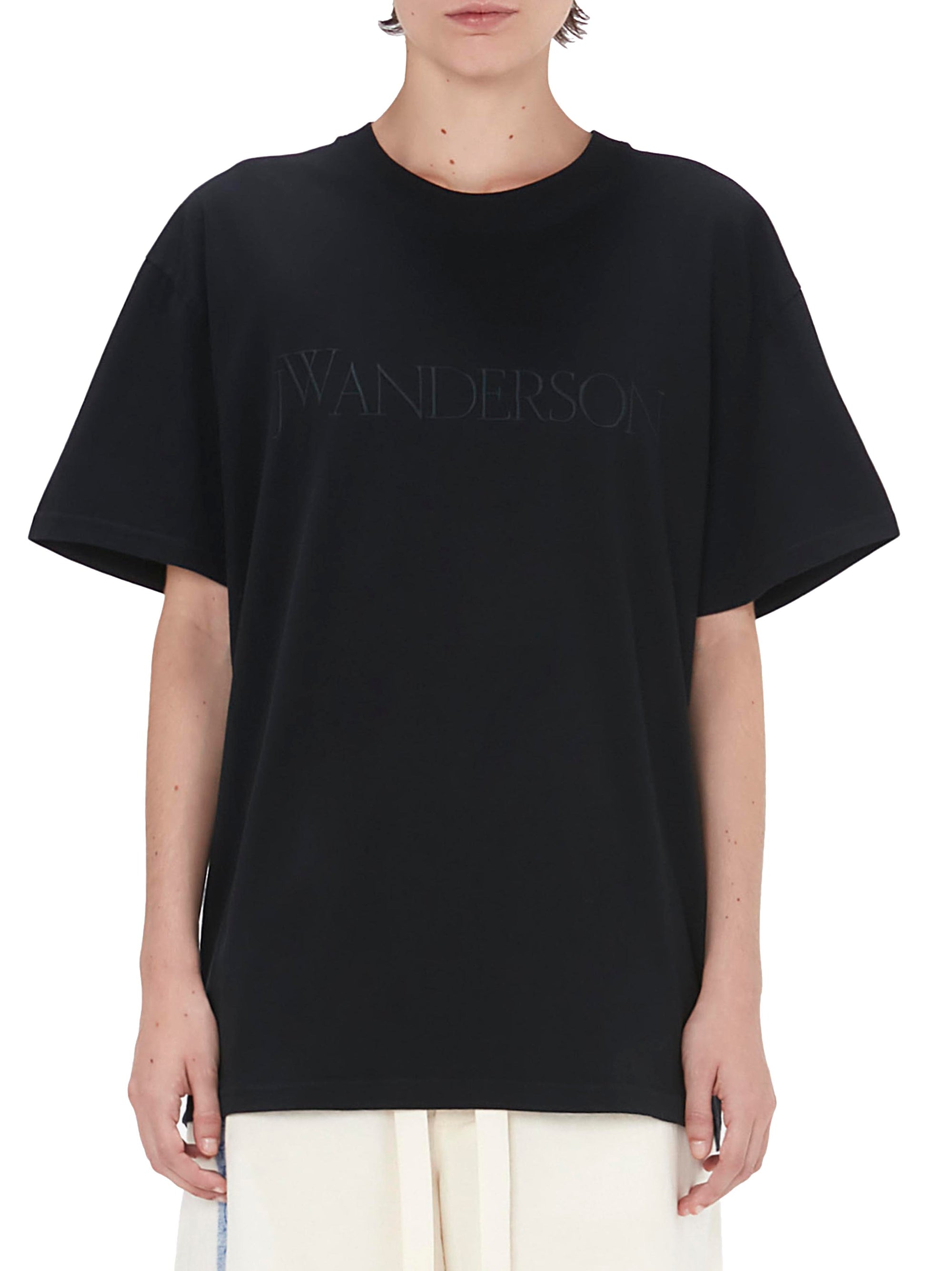 T-Shirt Avec Logo Brodé - Black
