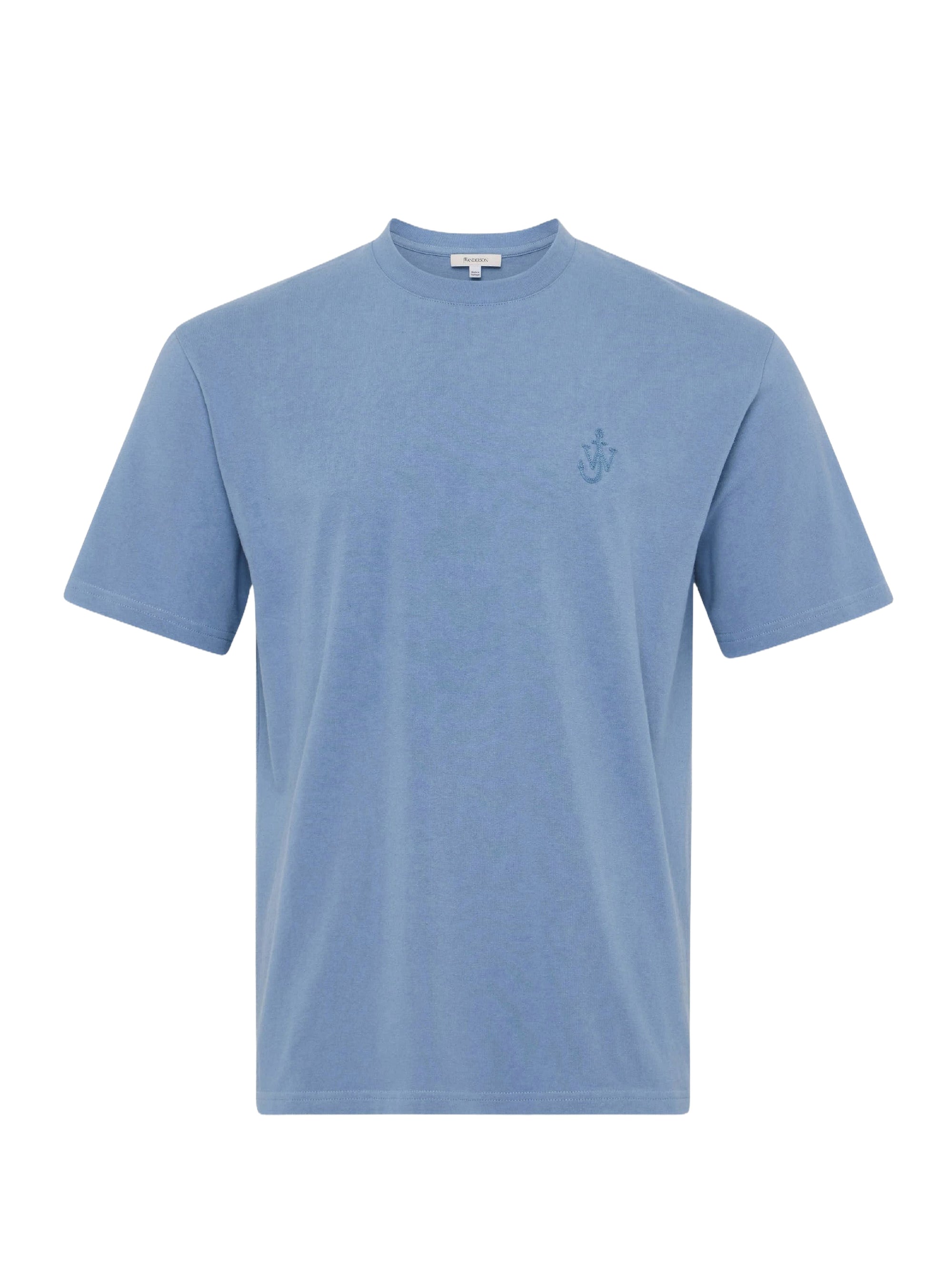 T-shirt à manches courtes et broderies ancres - Steel Blue
