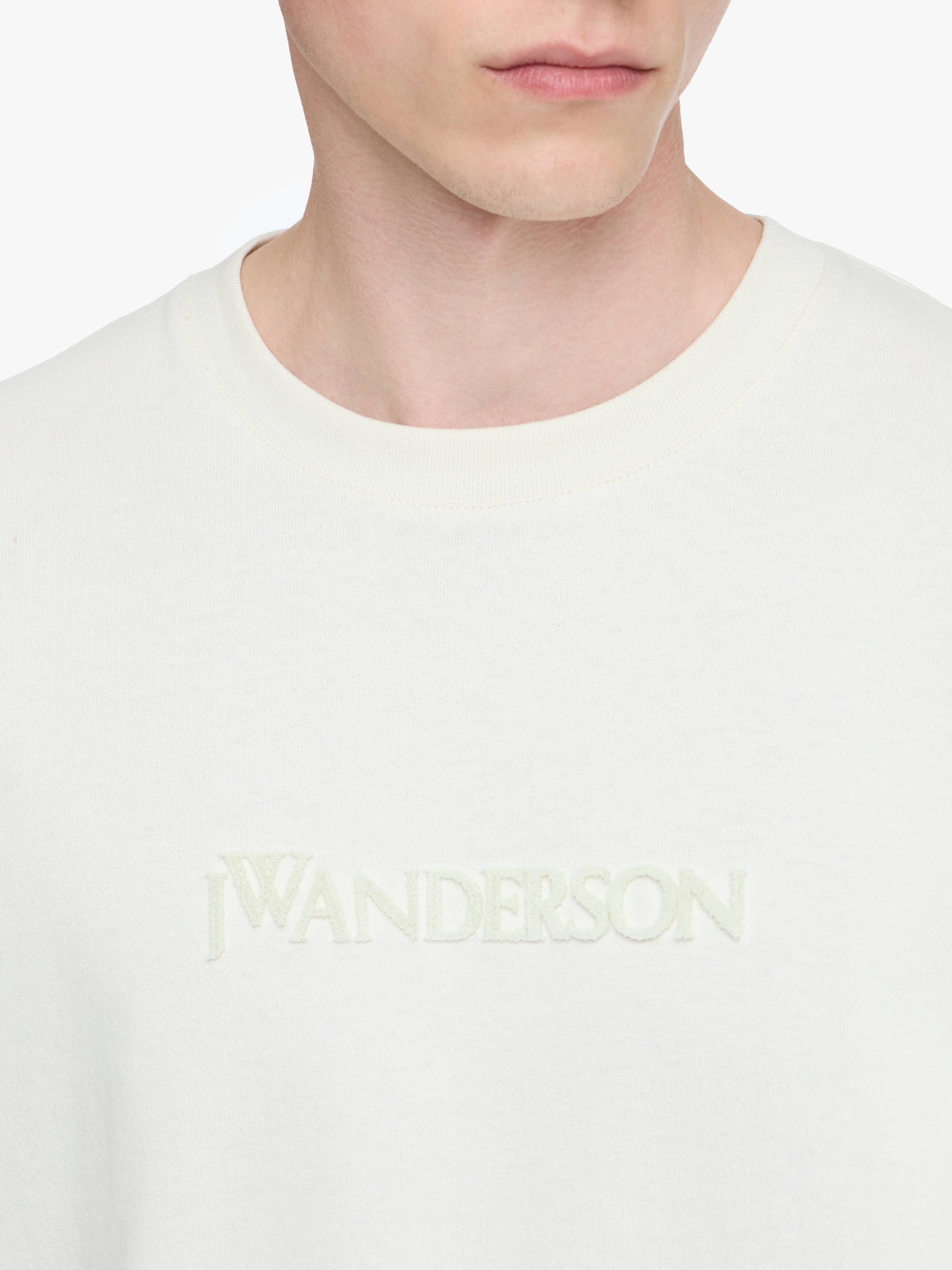 T-Shirt Avec Logo Brodé - Off White