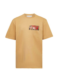 T-Shirt Jwa Avec Bordure En Dentelle Sur La Poitrine - Beige