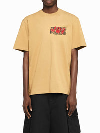 T-Shirt Jwa Avec Bordure En Dentelle Sur La Poitrine - Beige