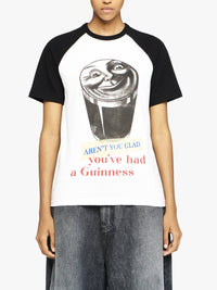 T-Shirt « Glad You'Ve Had A Guinness » - White/Black