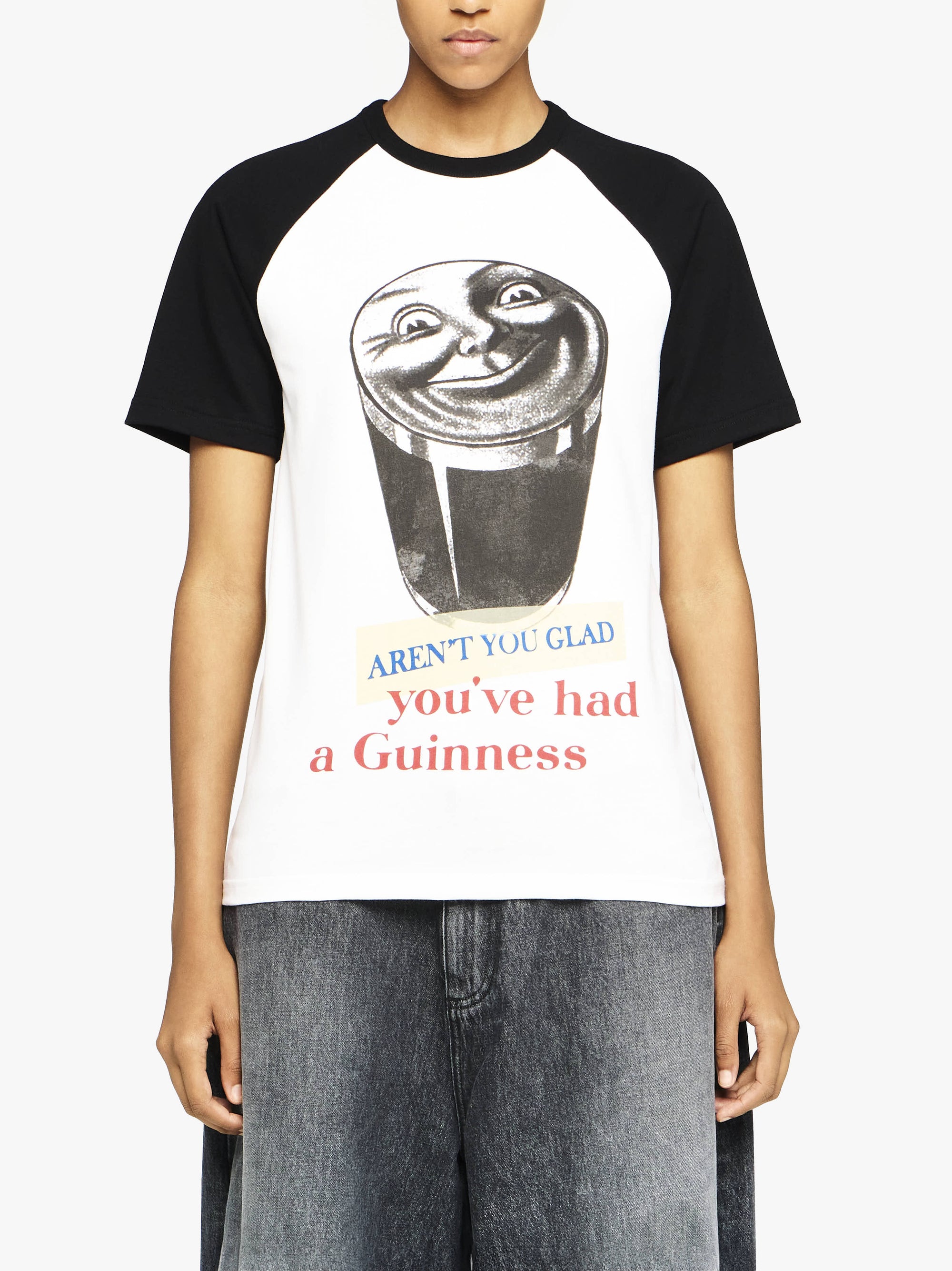 T-Shirt « Glad You'Ve Had A Guinness » - White/Black