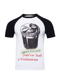 T-shirt Glad You'Ve Had A Guinness - White & Black